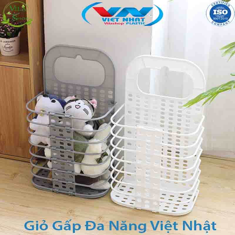 Giỏ Đựng Đồ, Giỏ Treo Tường Gấp Gọn Thông Minh Việt Nhật 3379, Sự Lựa Chọn Hoàn Hảo - Phù Hợp Nhiều Không Gian