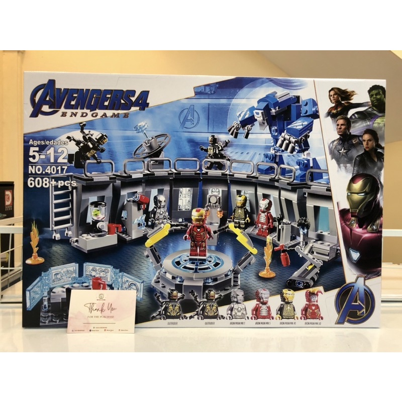 Đồ chơi lắp ráp Marvel 4017 1332 76125 Phòng thí nghiệm của Người sắt Lab Iron Man - Xếp hình thông minh