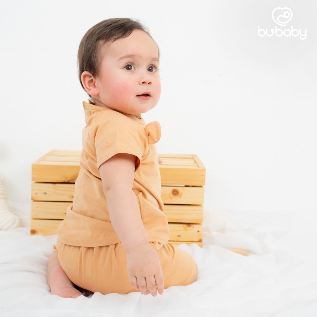 [Hot Items] Bộ cộc tay cài sau tai gấu trẻ em Buganik Baby Pooh BOC012.01 Bu