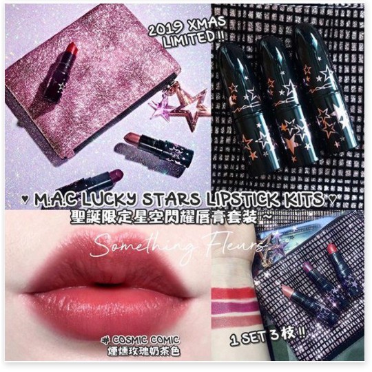 [Mã giảm giá mỹ phẩm chính hãng] Set 3 Cây Son Mac Mini Lucky Star Lipstick