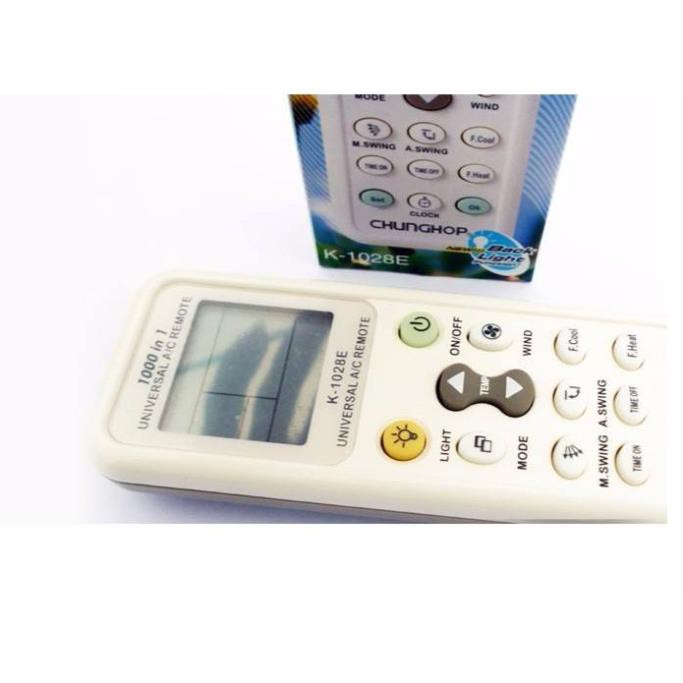 Remote điều khiển nhiều loại máy lạnh - điều hoà đa năng Chunghop K-1028E
