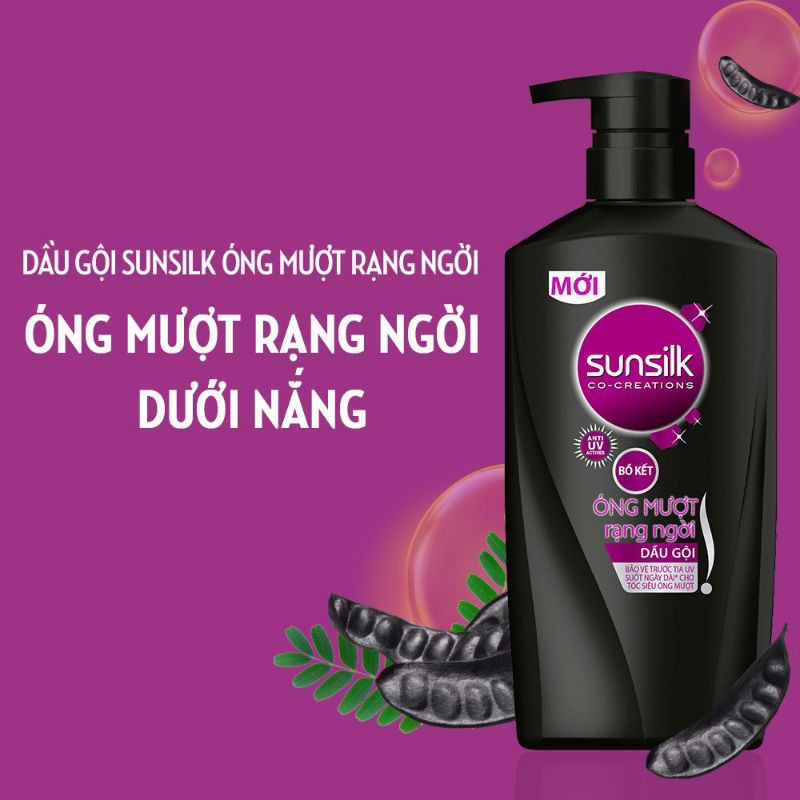 Dầu gội Sunsilk 900g óng mượt diệu kỳ đủ màu