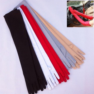 Găng tay vải dài hóa trang chống nắng