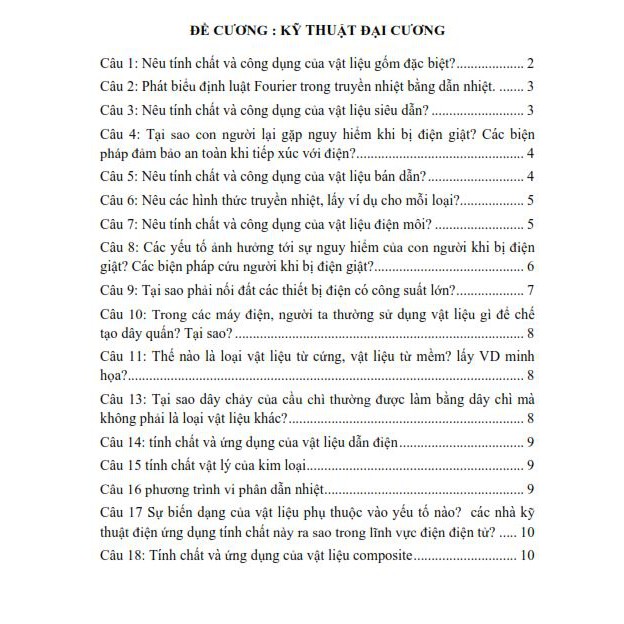 Kỹ Thuật Đại Cương