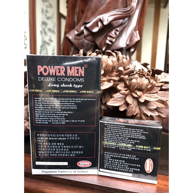 Bao Cao Su Powermen Cá Ngựa Chống XT Sớm Hộp 3-12 Bcs