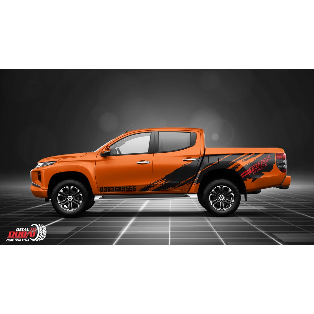 Tem nguyên bản thể thao xe Mitsubishi Triton