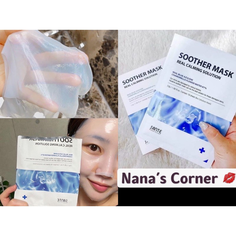 Mặt Nạ Tế Bào Gốc Sante Soother Mask Phục Hồi Da Yếu