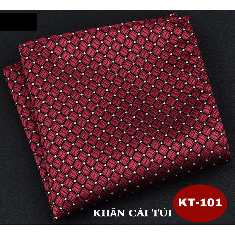 Nơ đeo cài cổ đính đá và Khăn cài túi áo Vest Nam thời trang MÀU ĐỎ NO-80, KT-10 {Phụ Kiện Vest Nam – AdamZone}