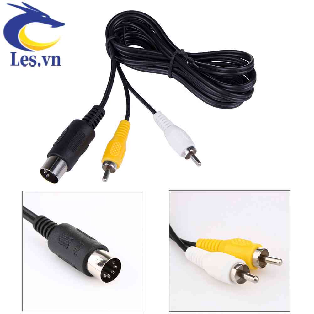 Dây Cáp AV Chuẩn 2m Cho Tv Sega Genesis 1