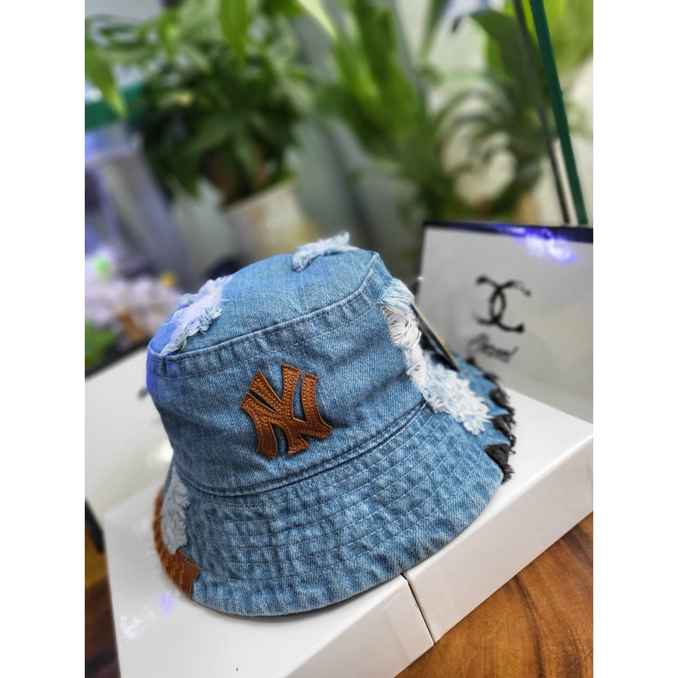 Mũ vành - Nón bucket jean N.Y