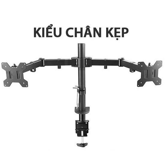 Giá Treo Hai Màn Hình NB H180 22-32 Inch - Tay Treo Màn Hình Kép Xếp Màn Trên Dưới - F160 - F195A