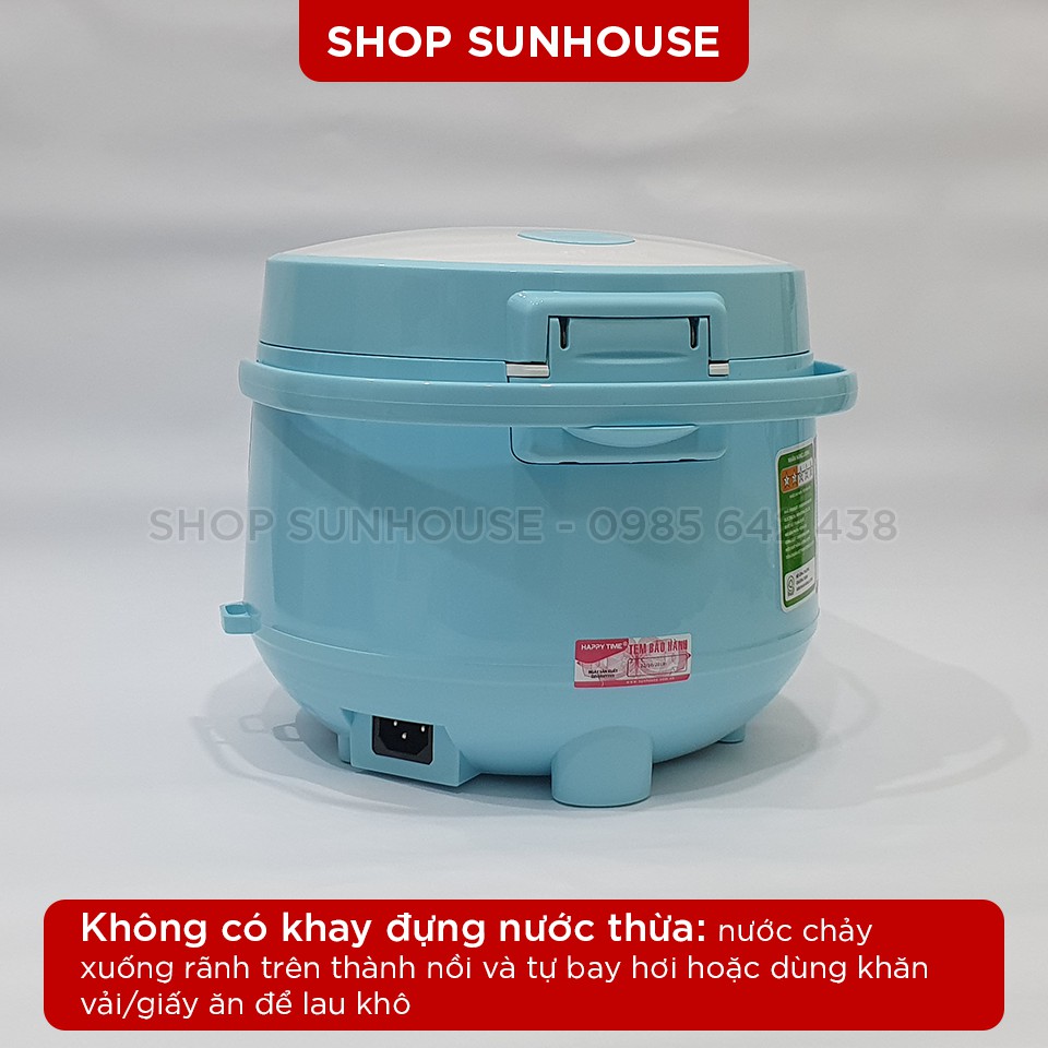 Nồi cơm điện 1.2L SUNHOUSE HappyTime HTD8522G bảo hành 12 tháng | BigBuy360 - bigbuy360.vn