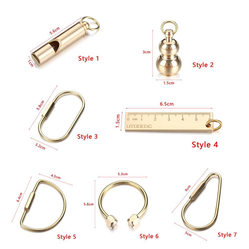 Dụng Cụ Móc Khóa Bằng Đồng Thau Độc Đáo DIY Kat1