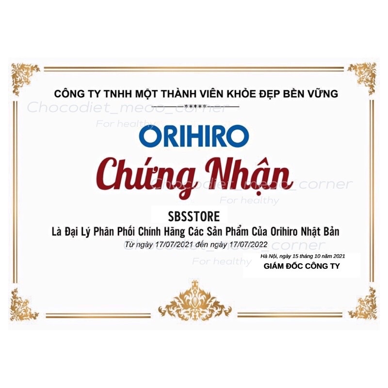 Trà hỗ trợ giảm cân ban đêm Orihiro Night Diet Tea 24 Túi Lọc