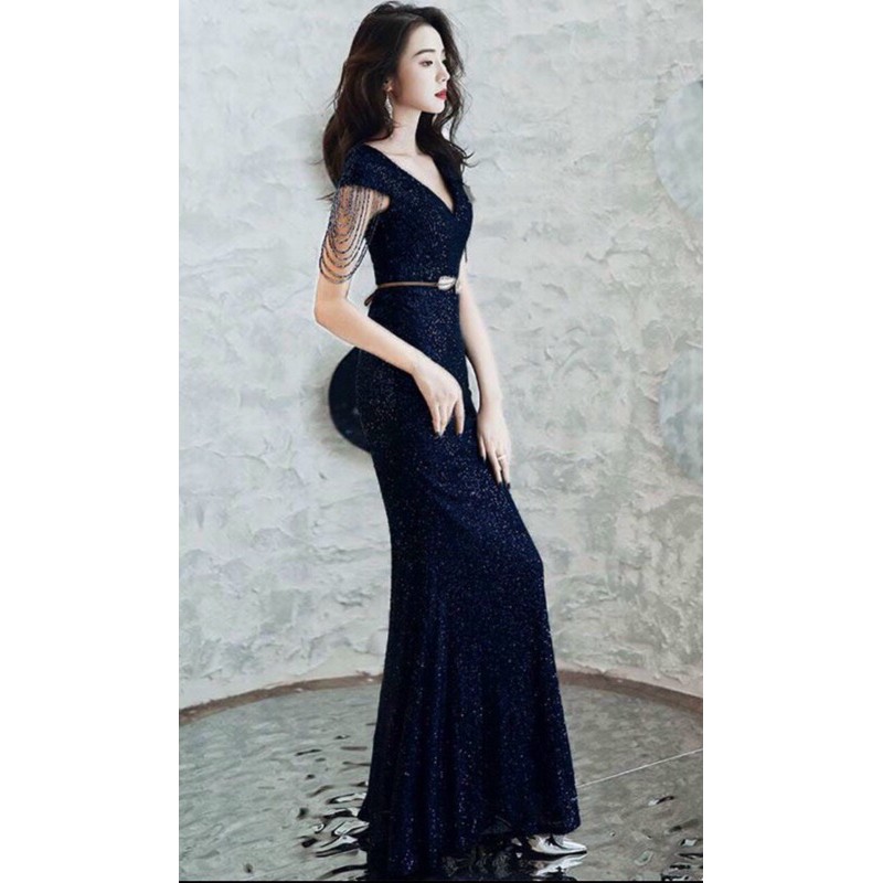 ĐẦM DẠ HỘI KIM SA CHUỖI VAI PHA LÊ