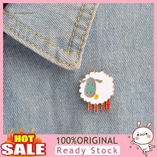 Phụ kiện ghim cài áo hình cừu tráng men dễ thương