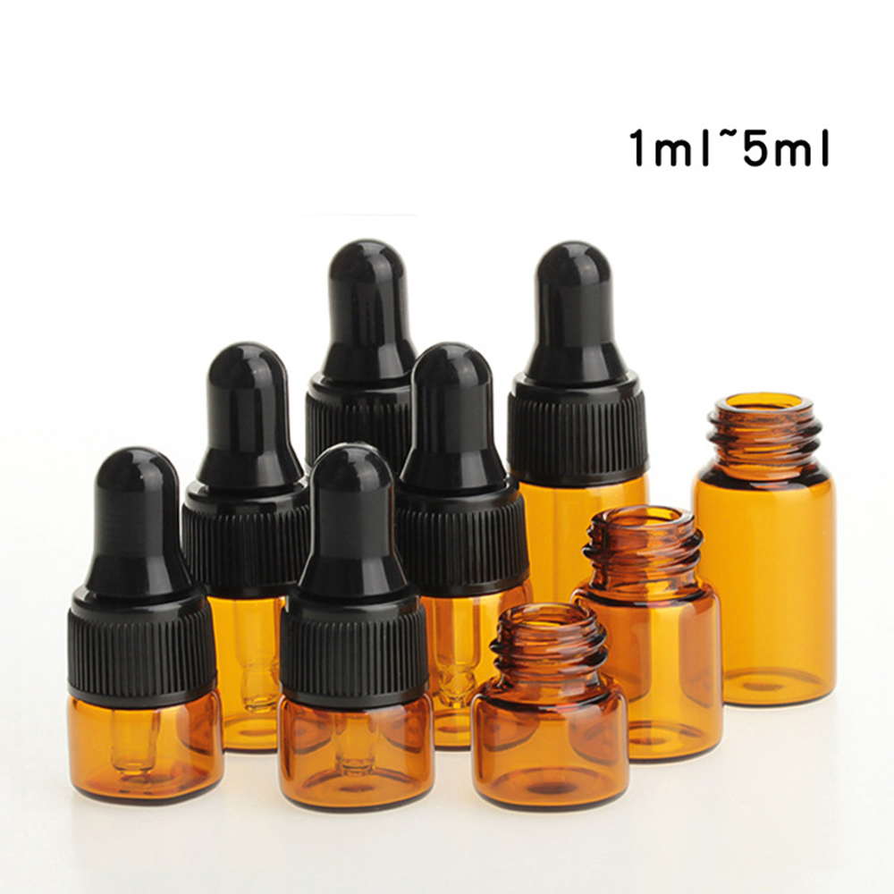 (Hàng Mới Về) Set 10 Lọ Rỗng 1 / 2 / 3 / 5ml Dùng Chiết Nước Hoa Mang Theo Du Lịch