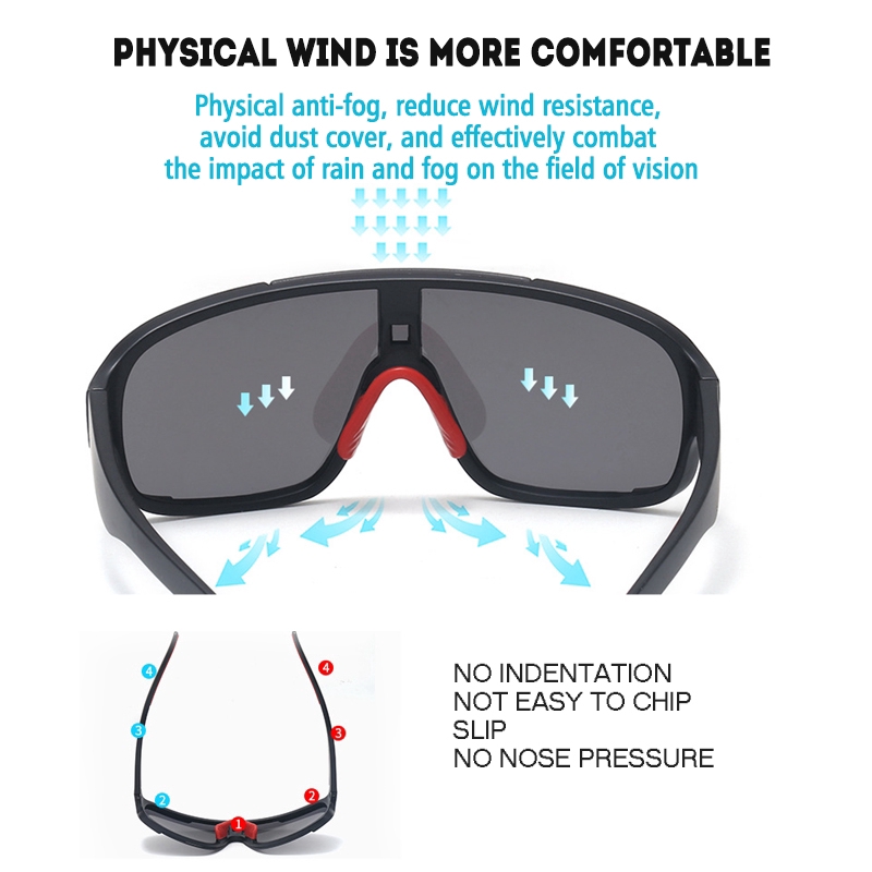 Shades New Outdoor Glasses Men and Women Bicycle Windproof Sand Sports Goggles Cycling Sunglasses