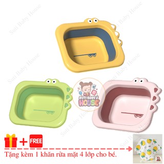 [Mẫu Mới]Chậu Rửa Mặt Gấp Gọn Cho Bé,Chậu Gấp Gọn Cao Cấp Mới Nhất,Thau Vệ Sinh Cho Bé Từ 0-8 Tuổi-Suti Baby House