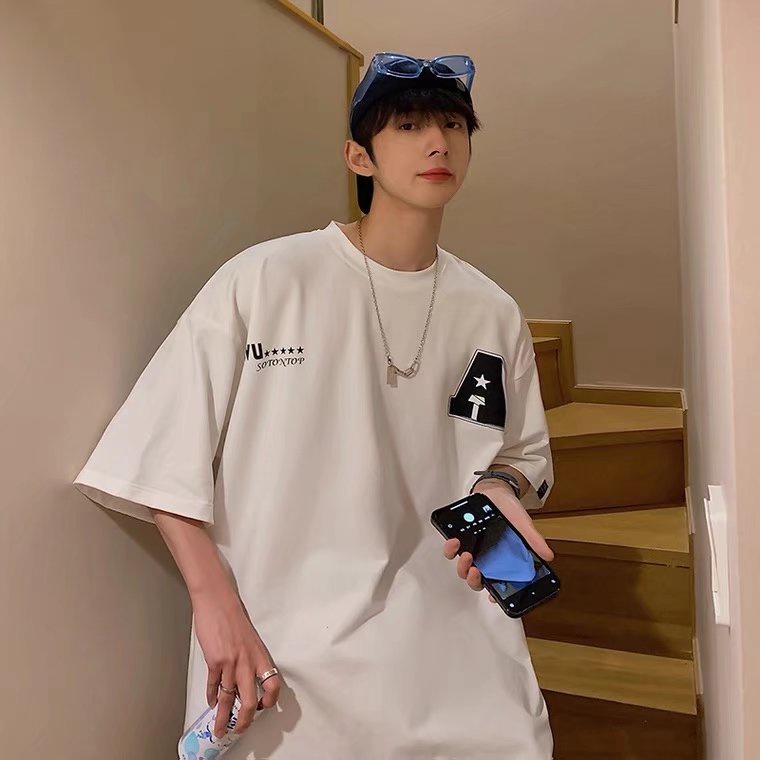 Áo Thun Tay Ngắn Cổ Tròn In Họa Tiết Thương Hiệu Thời Trang Cho Nam size M-5XL