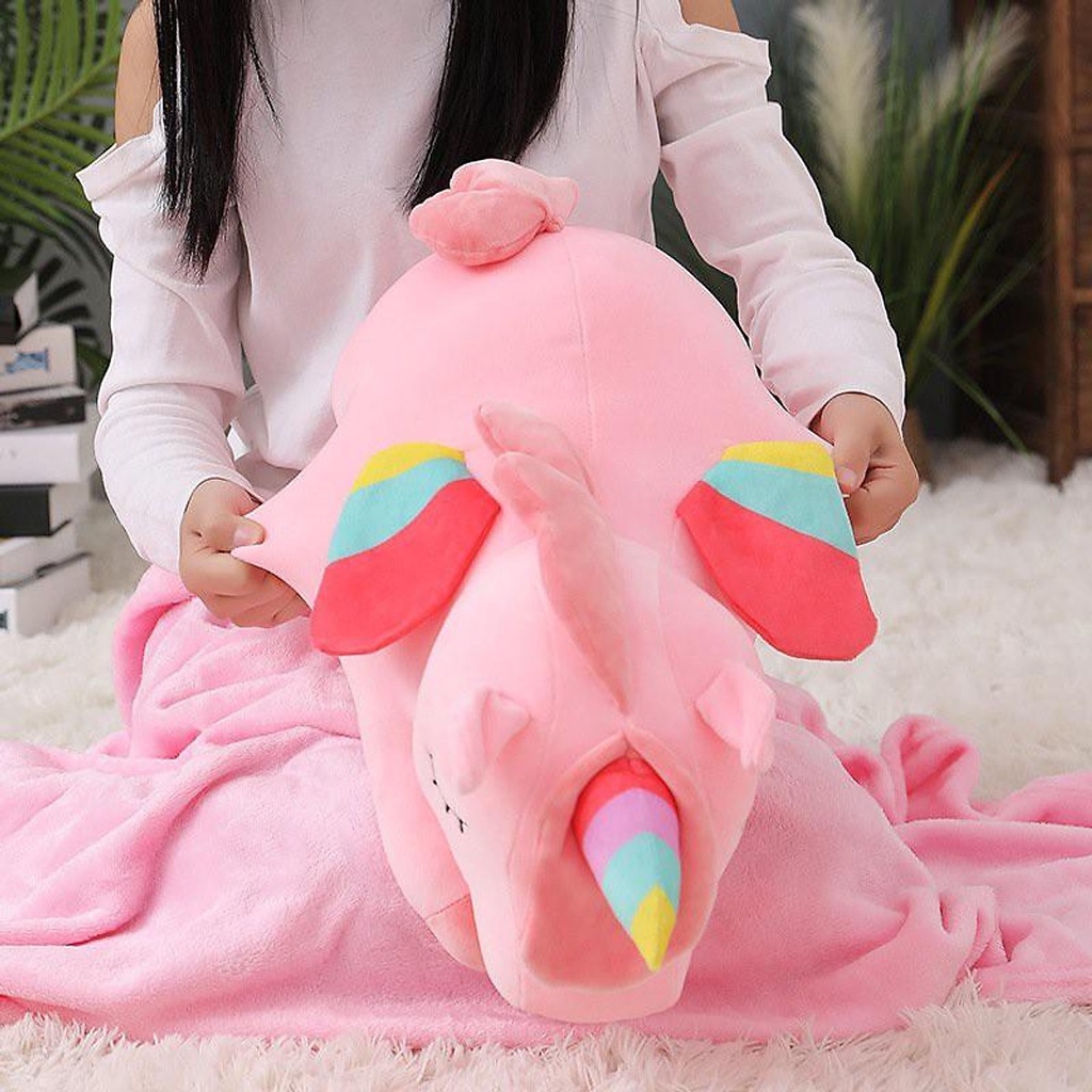 (HỎA TỐC) - Kỳ lân kèm mền 2in1 - mẫu xịn sò