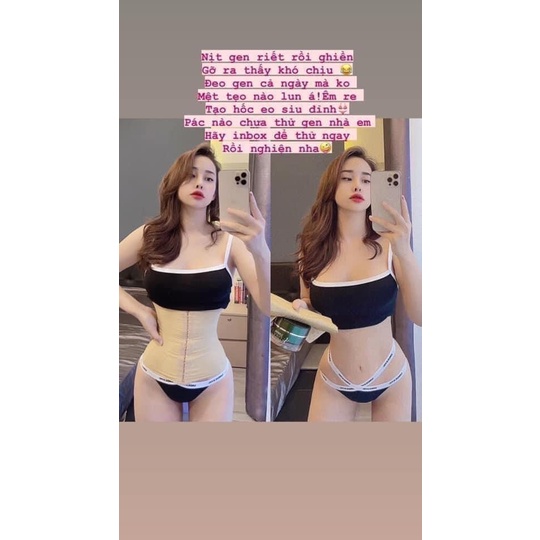 Đai gen nịt bụng latex Amy Sline, giảm mỡ, chống cuộn, tạo hốc eo không đau không cấn - Chính hãng