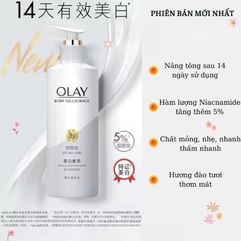 OLay Dưỡng trắng Body Optic Glow & Radiance