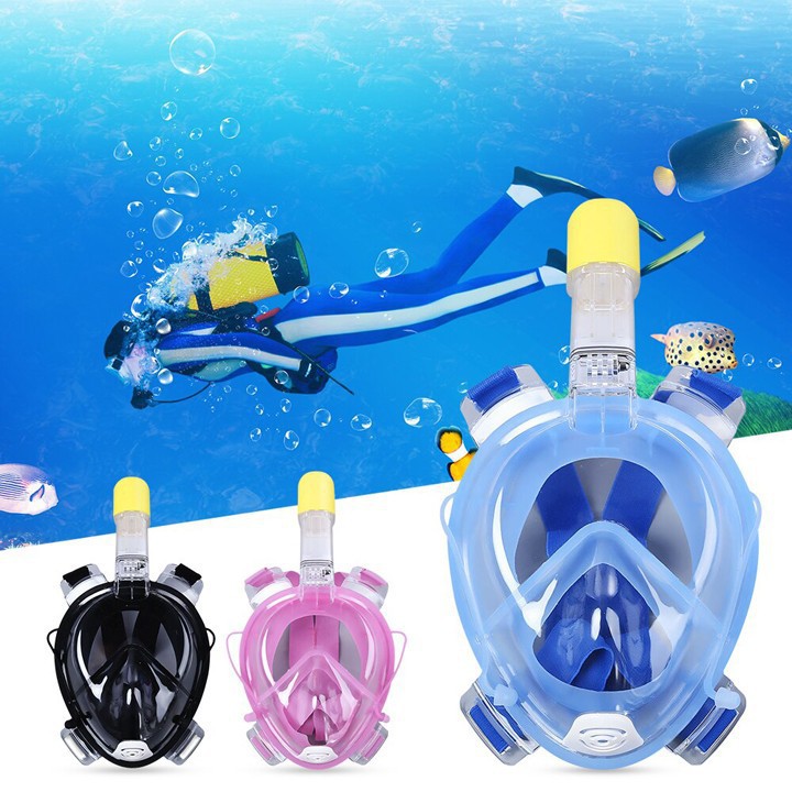 Mặt Nạ Bơi Cao Cấp Kính Cường Lực Tập Bơi An Toàn Cho Bé Tặng Kèm Bịt Tai Chống Nước