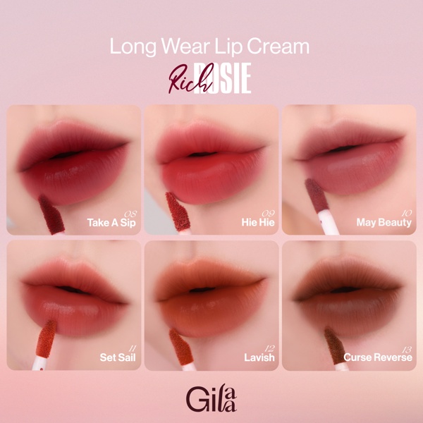 Son Kem Gilaa Long Wear Lip Cream 2 Rose Collection