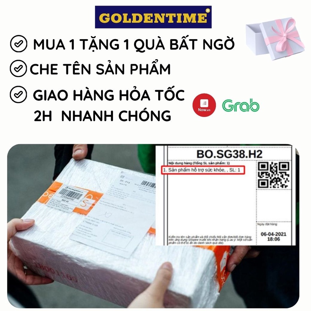 Bao cao suFreeshipGOLDENTIME GAI hộp 12 bao xanh tăng khoái cảm gân gai kéo dài thời gian