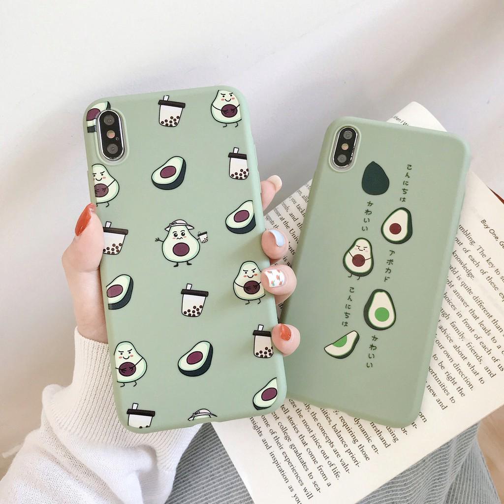 Phone Case Vivo V5/V5s V5 Lite V5 Plus V7 V7 Plus V9 V11i Green Avocado Cute Cartoon Soft TPU Case