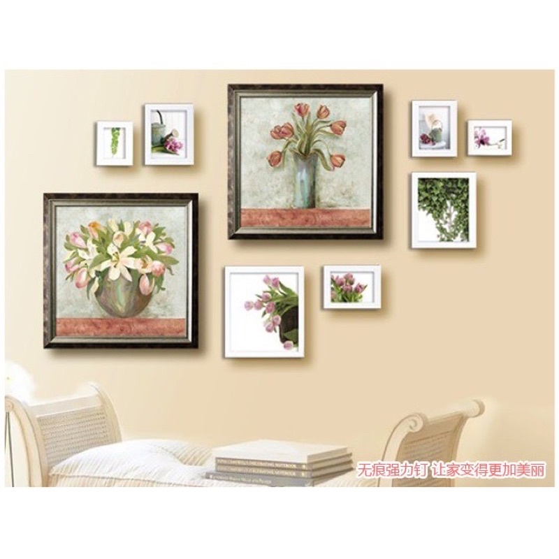 Set 8 Móc đinh đóng tường treo tranh, ảnh, vật dụng gia đình tiện ích