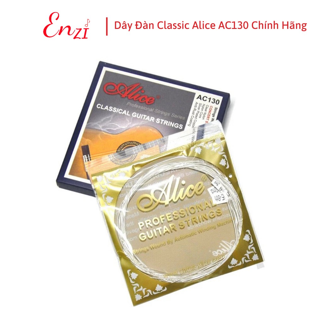 Dây đàn guitar classic Alice AC130 chính hãng dây nilon cho đàn ghita cổ điển Enzi