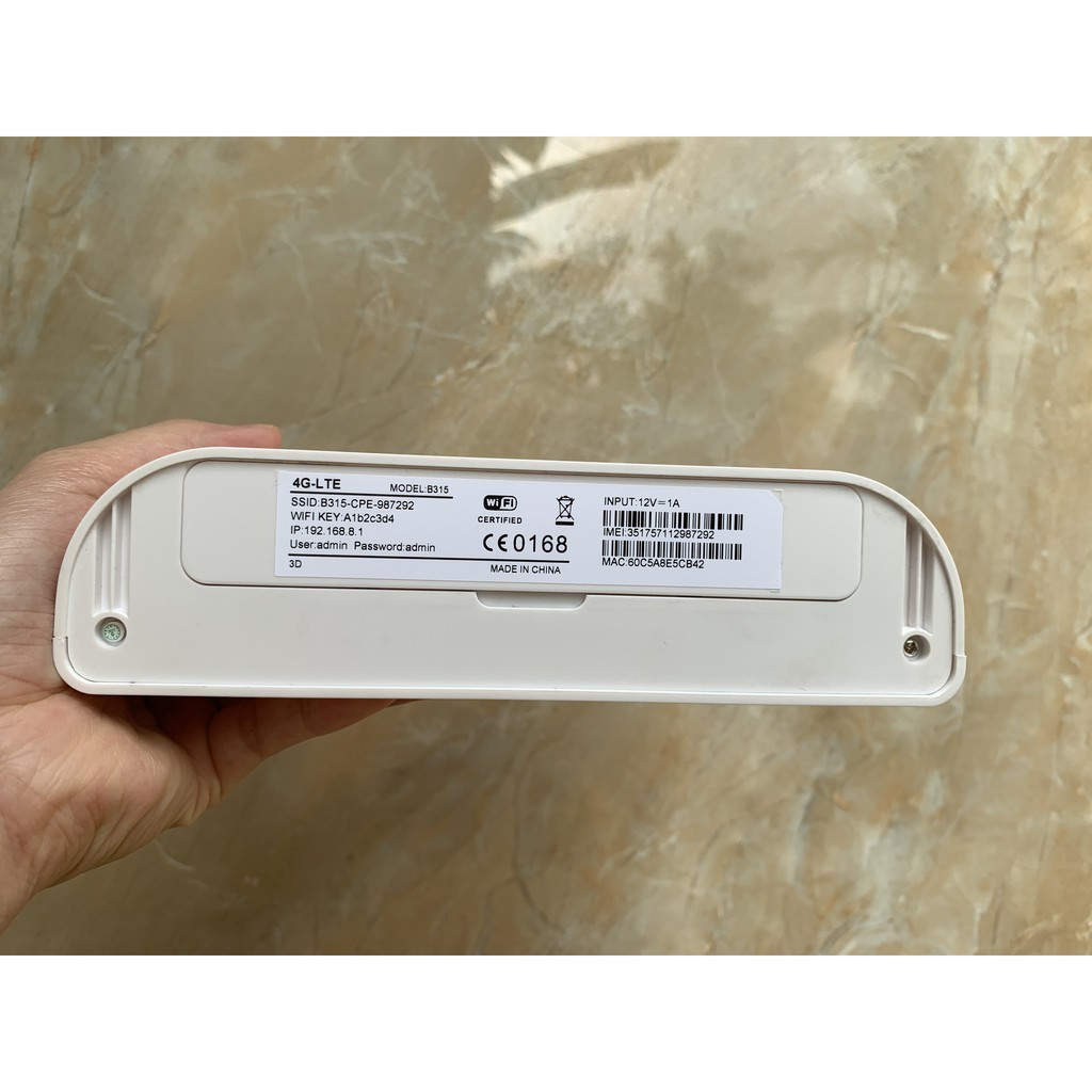 Bộ Phát Wifi 4G LTE CPE B315, Tốc độ 4G 150Mbps, tốc độ Wifi 300Mbps