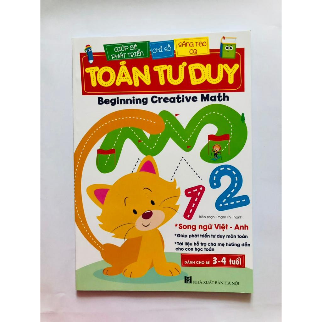 Sách - Toán Tư Duy Beginning Creative Math dành cho bé 3-4 tuổi