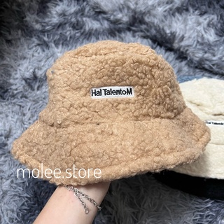 Mũ bucket lông cừu siêu trend