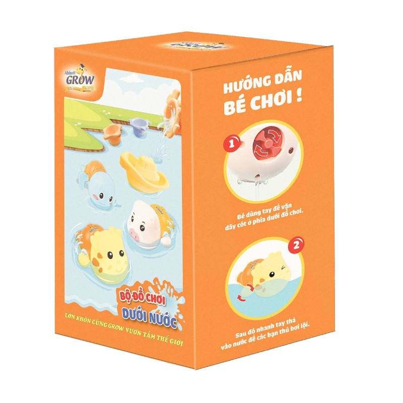 [Tặng Đồ Chơi Dưới Nước] Sữa Bột Abbott Grow 4 900g/Lon