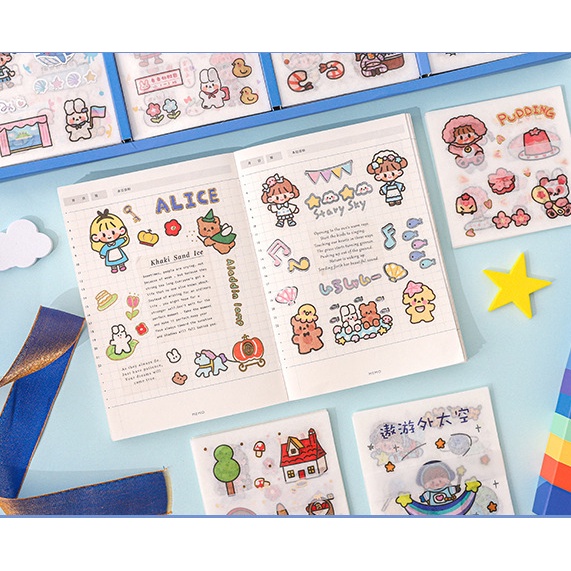 [Hàng mới về] Nhãn dán Sticker trang trí hoạt hình nhiều mẫu