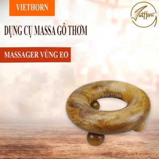 Dụng Cụ matxa Bằng gỗ thơm-ấn huyệt vùng eo-lưng-bụng-đùi VIETHORN