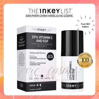 Tinh chất The Inkey List 15% Vitamin C And EGF 30ml