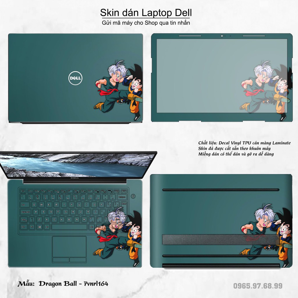 Skin dán Laptop Dell in hình Dragon Ball _nhiều mẫu 3 (inbox mã máy cho Shop)