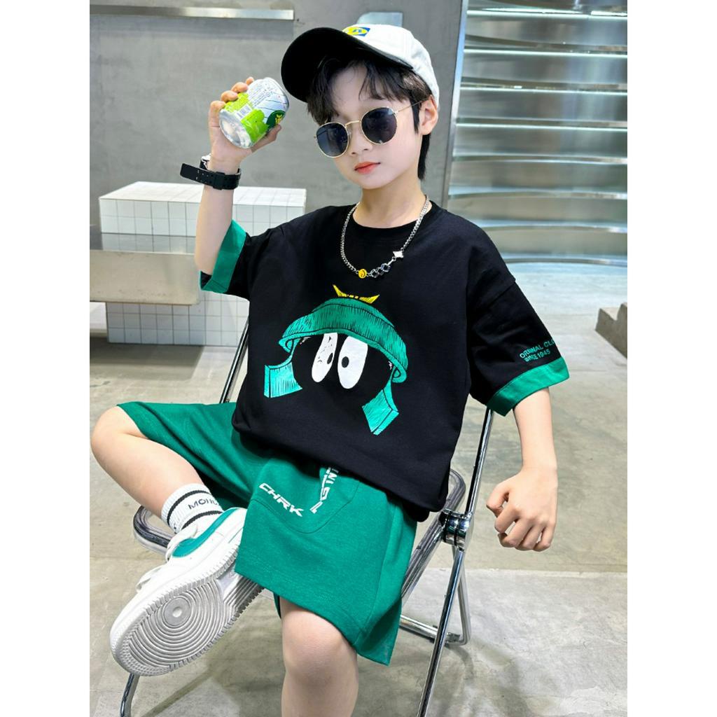 Bộ quần áo trẻ em mùa hè từ 14-45kg cho các bé 4-14 tuổi mẫu CHRK ,thiết kế năng động, thoáng mát, thoát mồ hôi tốt