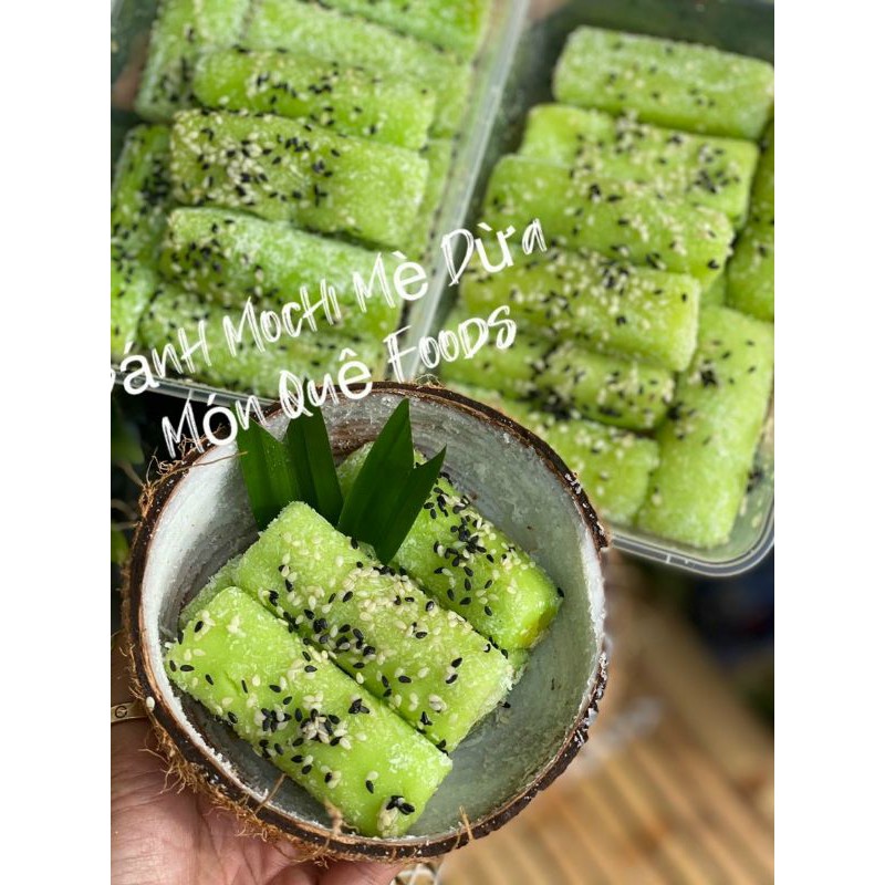 Bánh dẻo mochi mè dừa Bến Tre  600g