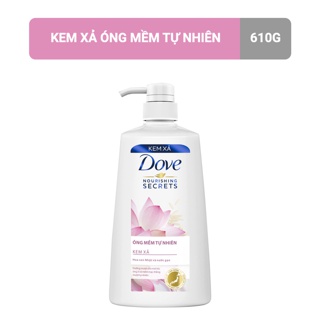 Dầu Xả Dove Óng Mềm Tự Nhiên 620g