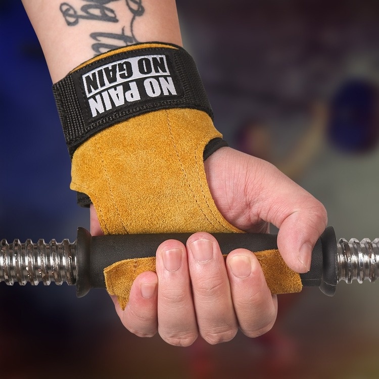 1 Đôi Găng Tay Da Bò Tập Gym Chuyên Dụng