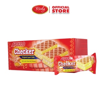 Bánh Richy Apollo bông lan giòn đỏ 360g