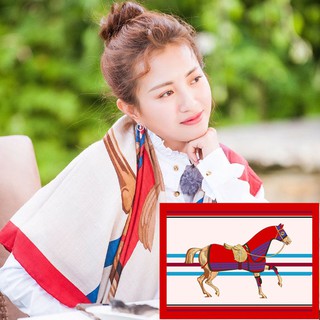 Khăn choàng cổ vải lụa ấm áp thời trang cho nữ
