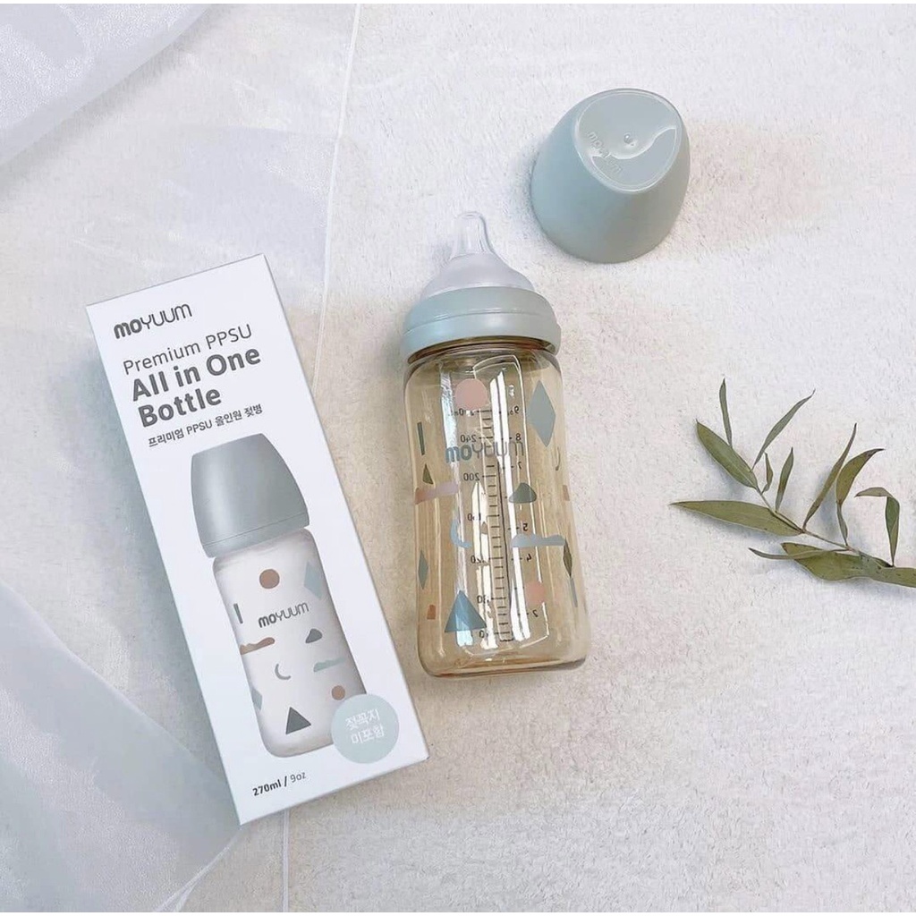Bình sữa moyuum họa tiết mới 170ml 270ml