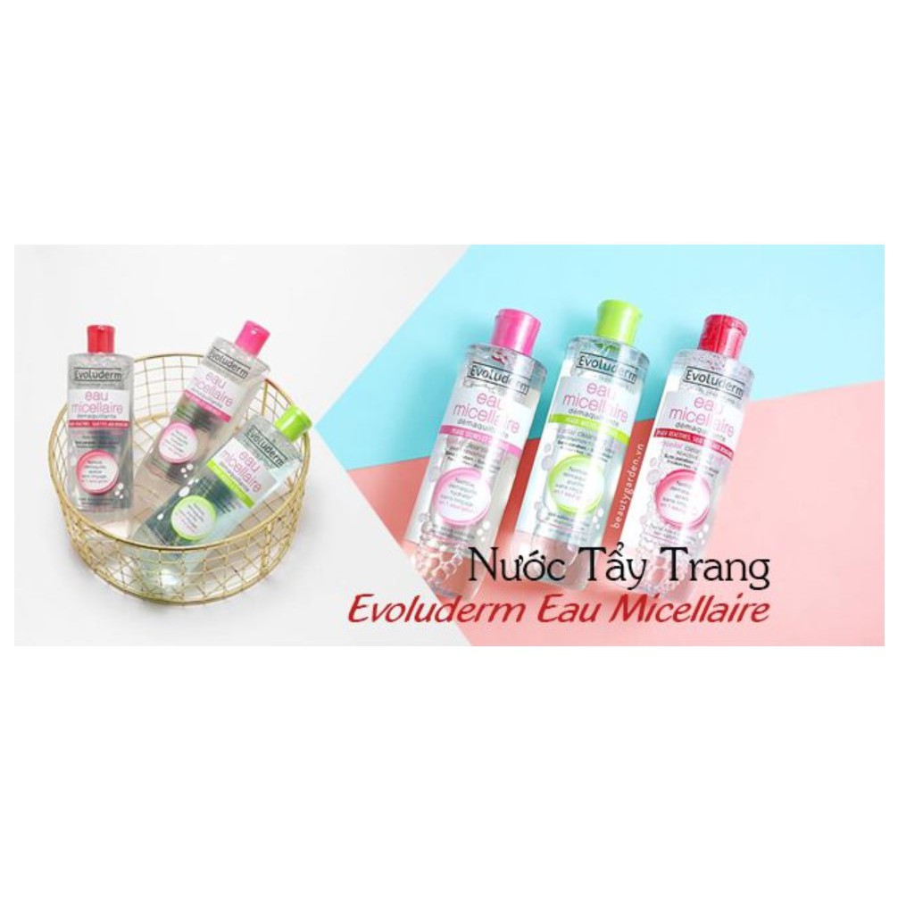 [CHÍNH HÃNG]Nước Tẩy Trang Evoluderm 500ml