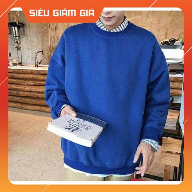 Áo Sweater trơn unisex (Ảnh thật)